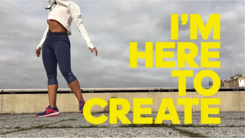 "Я здесь, чтобы создавать" - новая рекламная кампания Adidas