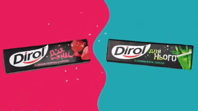Рекламная кампания жвачки Dirol вся построена на гендерных стереотипах