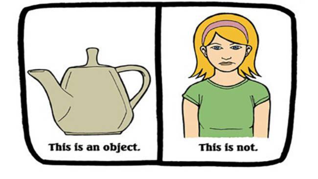 Видите разницу между женщиной и объектом?