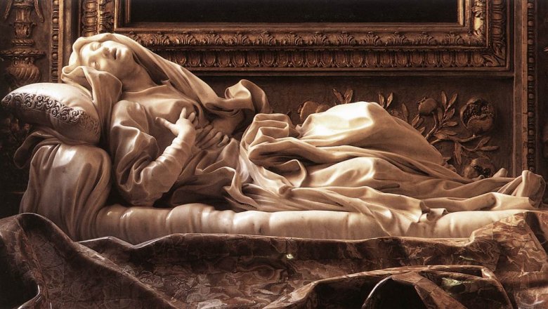 Экстаз Блаженной Людовики Альбертони. Скульптура Лоренцо Бернини