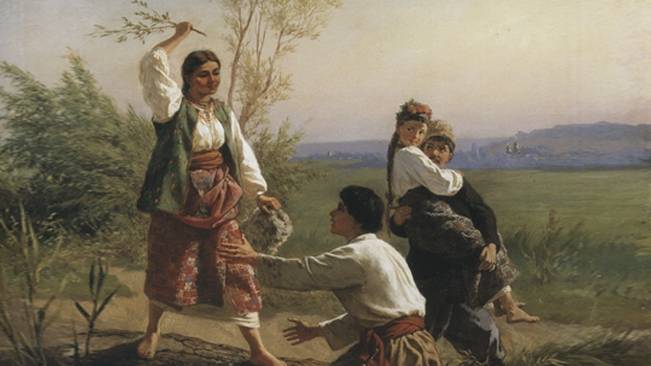 Трутовський Костянтин. "На кадці", 1881 р.