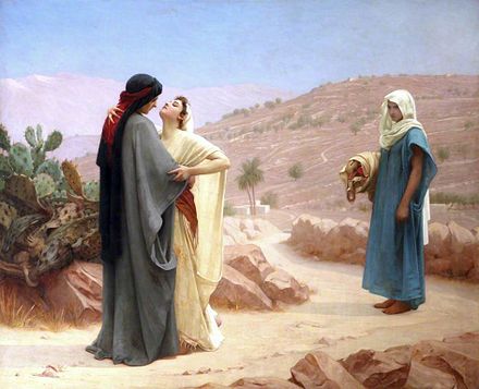 Руфь и Наоминь. Картина британского живописца Филиппа-Гермогенеса Кальдерона.1886