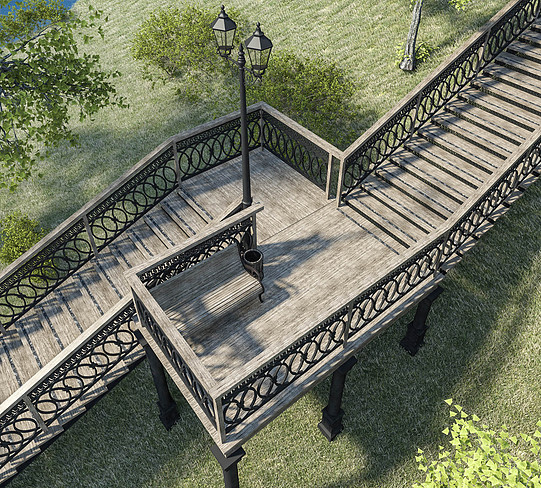 Как будет выглядеть новая лестница на Пейзажной аллее 