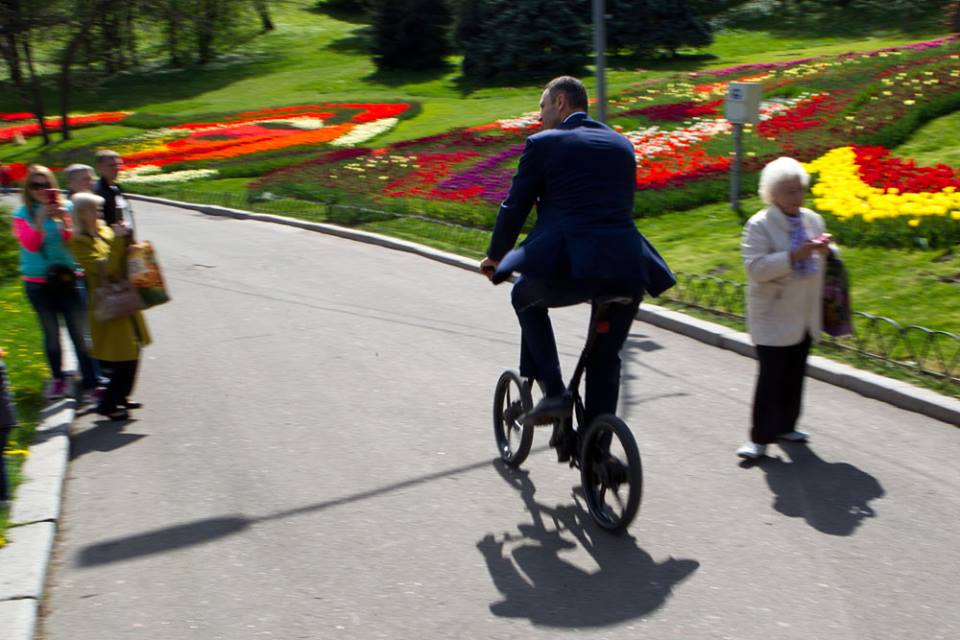 Виталий Кличко отпраздновал день велосипеда
