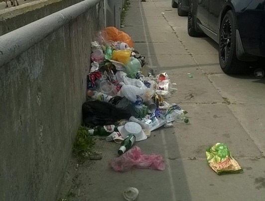 Киеву не хватает урн: столица завалена мусором