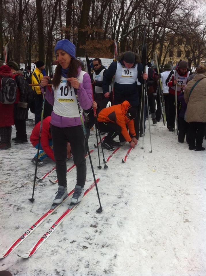Как незрячие пробежались в лыжном марафоне в Киеве