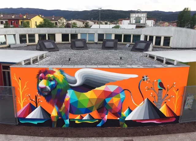 8 работ художника Okuda, который разрисовал вагоны киевского метро