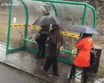 Гифки лучше всяких слов расскажут о том, как мы не любим дождь