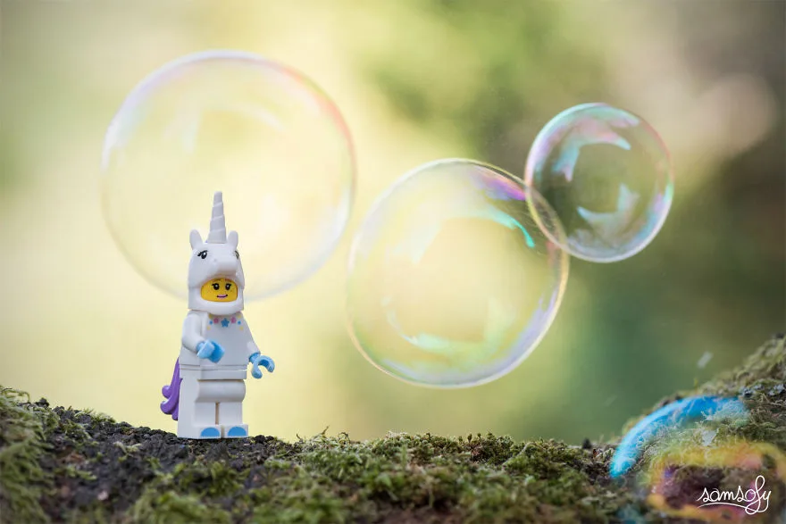 Фотограф создал Lego-миниатюры, ожидая рождения дочери
