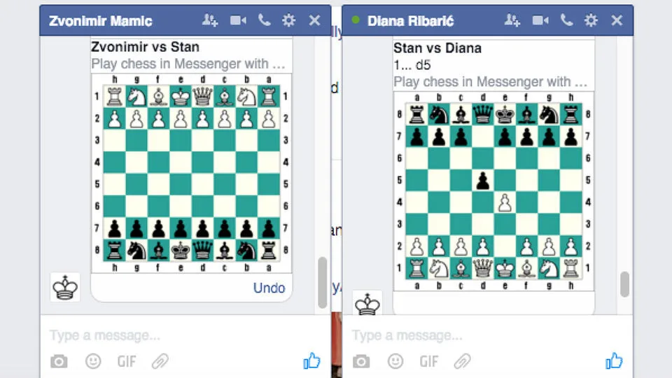Секретный код позволяет играть в шахматы в Facebook