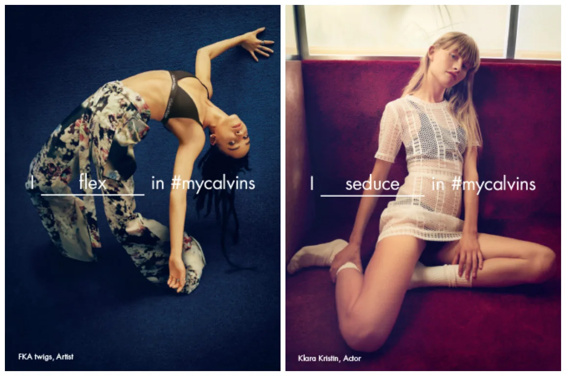 Я растягиваюсь в #mycalvins/Я соблазняю в #mycalvins