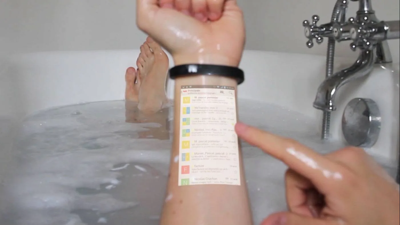 Вот как работает the Cicret Bracelet