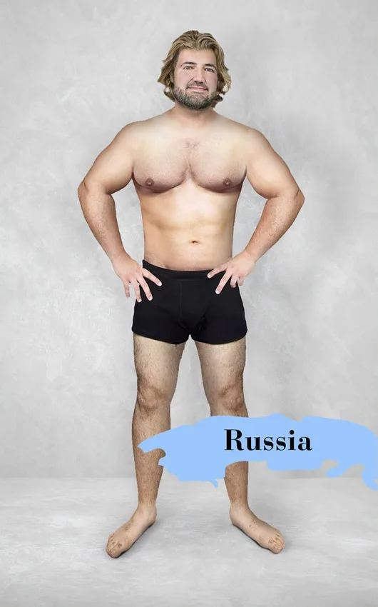 Эксперимент с Photoshop показывает стандарты мужской красоты в разных странах мира