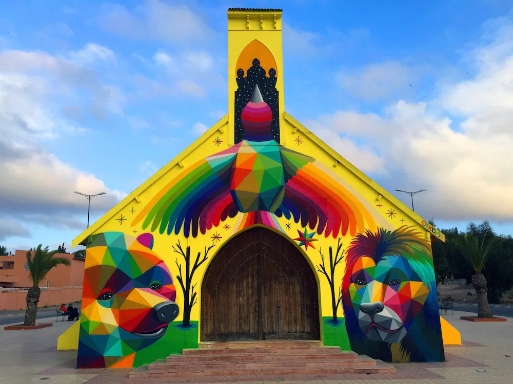 8 работ художника Okuda, который разрисовал вагоны киевского метро
