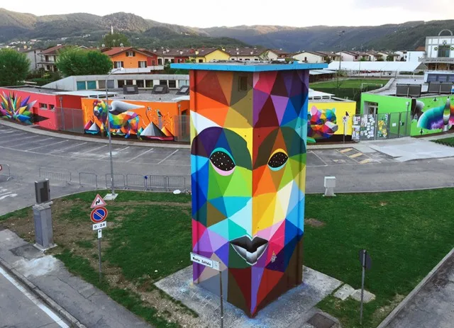 8 работ художника Okuda, который разрисовал вагоны киевского метро