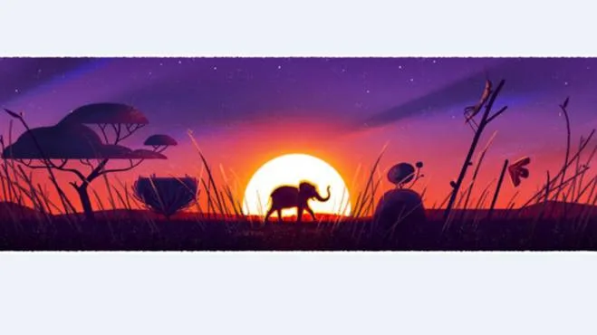 Один из пяти праздничных дудлов
