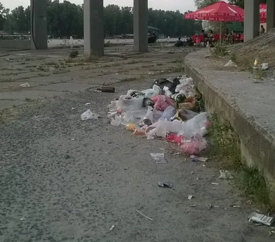 Киеву не хватает урн: столица завалена мусором