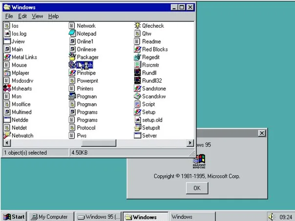 Старый Windows 95 возвращается в браузере