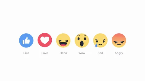 Не лайком единым: Facebook ввел 5 новых реакций на пост
