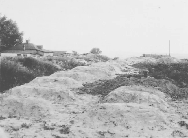 Місце масового поховання полеглих від голоду на Харківщині. Фото з Колекції Кардинала Теодора Інніцира (Архів Віденської Дієцезії). Фото зробив інж. А. Вінербергер. Фотодокументи надані проф. Василем Марочком (Інститут історії України НАН України). – ЦДКФФА України імені Г. С. Пшеничного. Од.зб.5137.