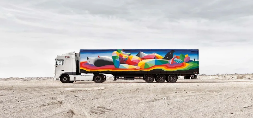 8 работ художника Okuda, который разрисовал вагоны киевского метро