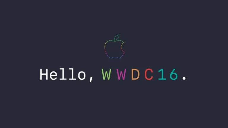Приветственное сообщение Apple для посетителей презентации