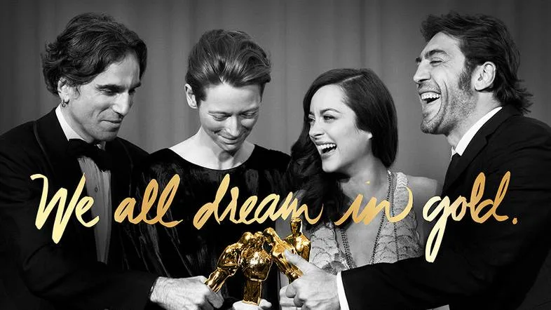 We all dream in gold - слоган этого года.