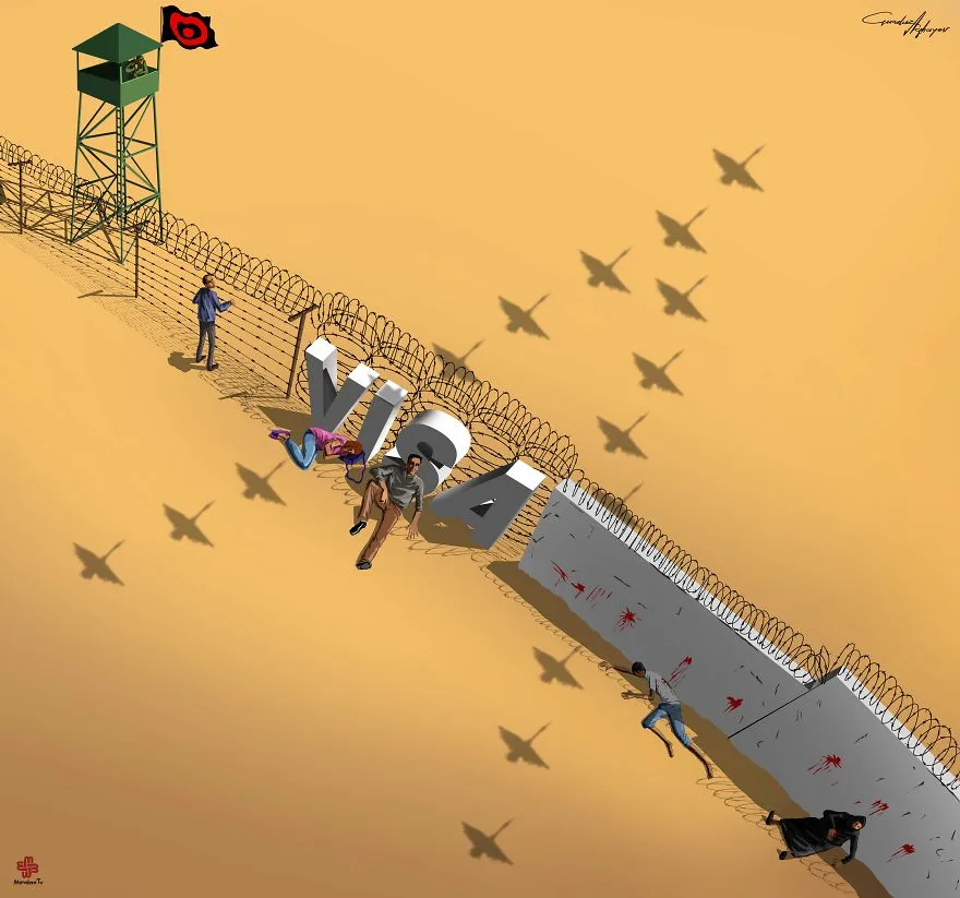 Миграция, война, террор: карикатурист изображает мировые проблемы