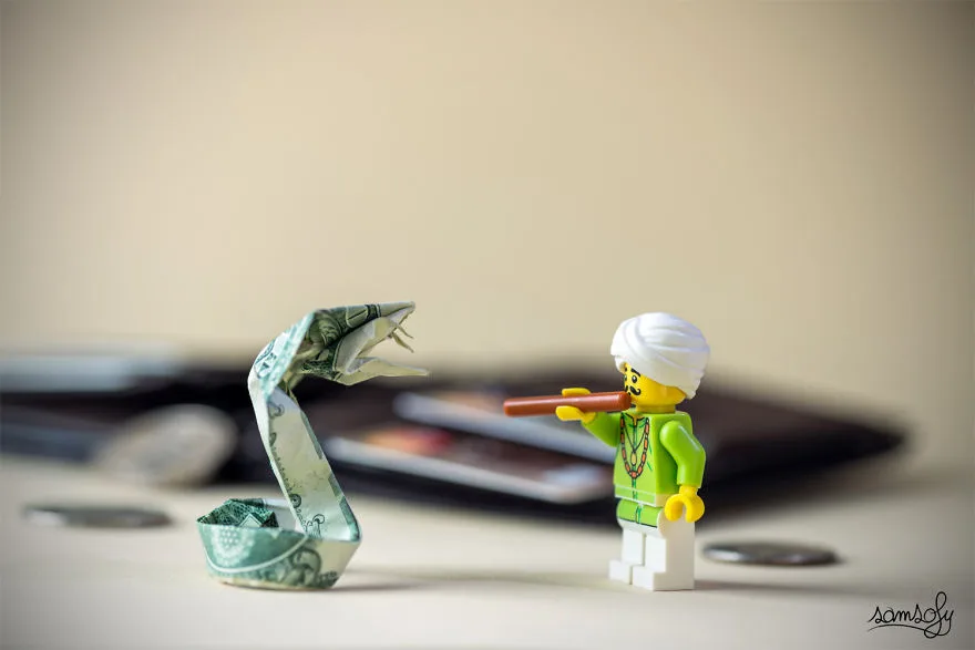 Фотограф создал Lego-миниатюры, ожидая рождения дочери