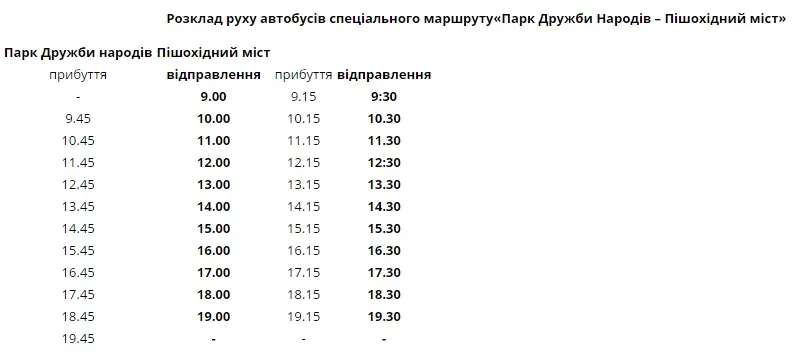 На Труханов остров вас отвезет бесплатный автобус