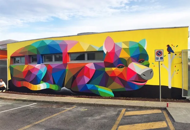 8 работ художника Okuda, который разрисовал вагоны киевского метро