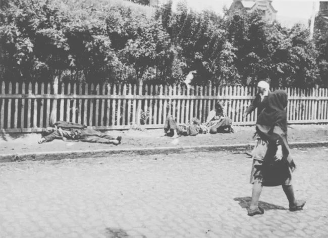 Жертви голоду. Харків, 1933 р. Фото з Колекції Кардинала Теодора Інніцира (Архів Віденської Дієцезії). Фото зробив інж. А. Вінербергер. Фотодокументи надані проф. Василем Марочком (Інститут історії України НАН України). – ЦДКФФА України імені Г. С. Пшеничного. Од.зб.5121