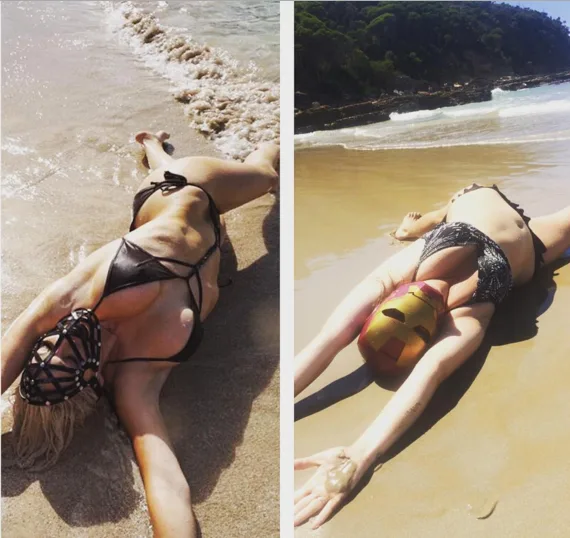Женщина пародирует звезд в Instagram