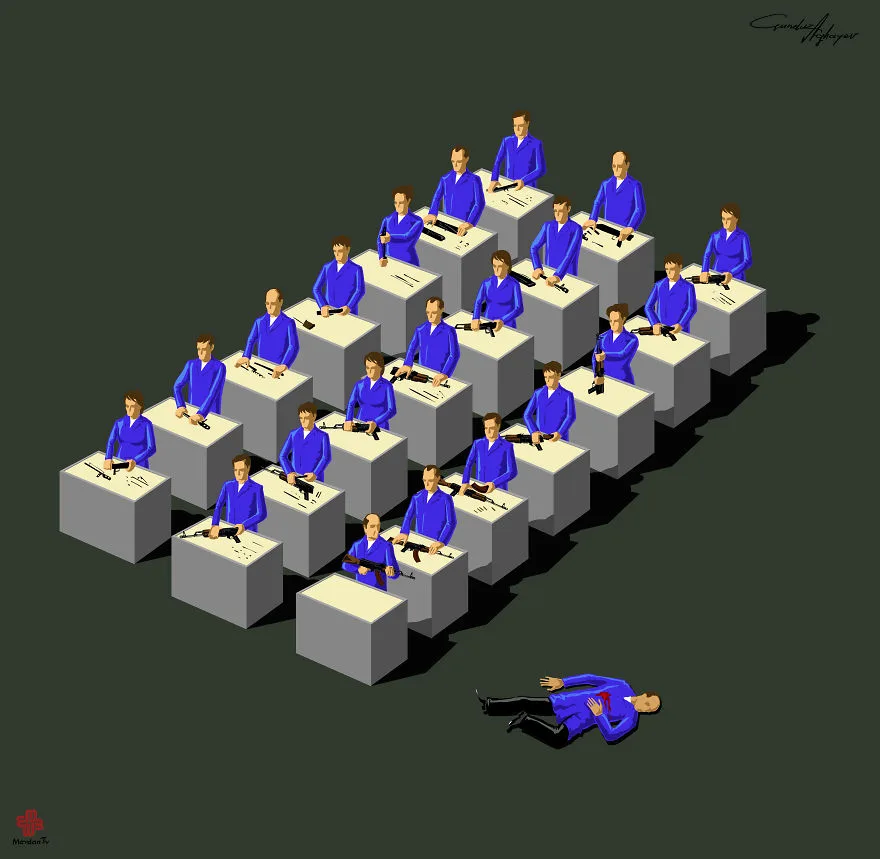 Миграция, война, террор: карикатурист изображает мировые проблемы